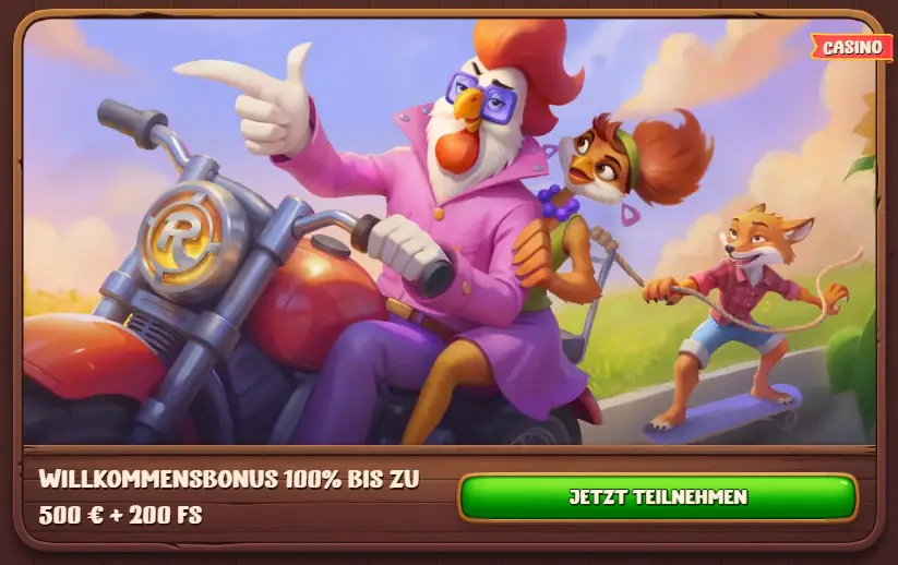 Roostino Casino Willkommensbonus