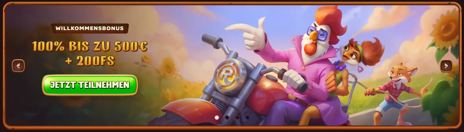 Roostino Casino banner
